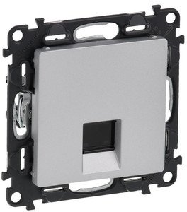 Фото Legrand Valena Life 753640 Розетка компьютерная (RJ45, cat.5e, под рамку, скрытая установка, алюминий)