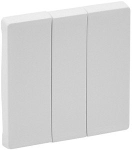 Фото Legrand Valena Life 755030 Клавиша тройная (белая)