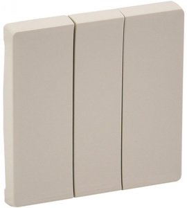 Фото Legrand Valena Life 755031 Клавиша тройная (слоновая кость)