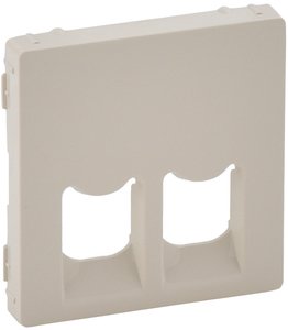 Фото Legrand Valena Life 755421 Крышка розетки телефонной/компьютерной (2xRJ11/RJ45, слоновая кость)