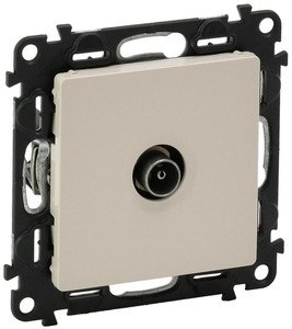 Фото Legrand Valena Life 753561 Розетка телевизионная проходная (TV, под рамку, скрытая установка, слоновая кость)