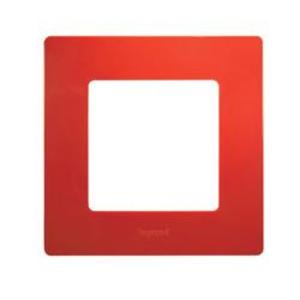 Фото Legrand Etika 672531 Рамка 1-постовая (красная)