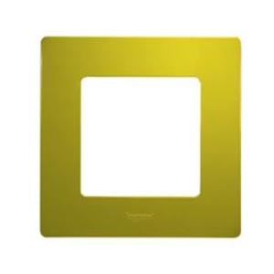 Фото Legrand Etika 672541 Рамка 1-постовая (зеленый папоротник)