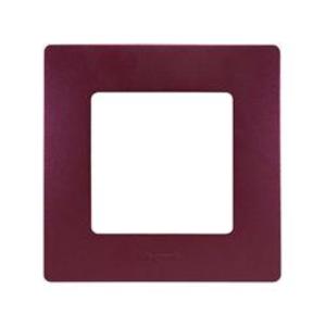 Фото Legrand Etika 672561 Рамка 1-постовая (сливовая)