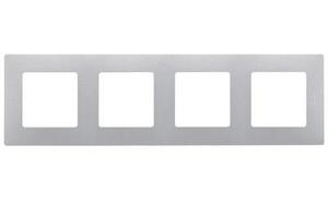 Фото Legrand Etika 672504 Рамка 4-постовая (белая)