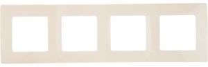 Фото Legrand Etika 672514 Рамка 4-постовая (слоновая кость)