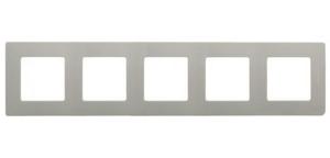Фото Legrand Etika 672525 Рамка 5-постовая (светлая галька)