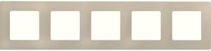 Фото Legrand Etika 672515 Рамка 5-постовая (слоновая кость)