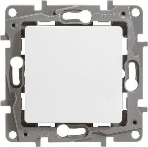 Фото Legrand Etika 672201 Выключатель одноклавишный (10 А, под рамку, скрытая установка, белый)