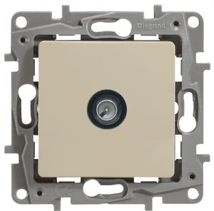 Фото Legrand Etika 672365 Розетка телевизионная (TV, под рамку, скрытая установка, слоновая кость)