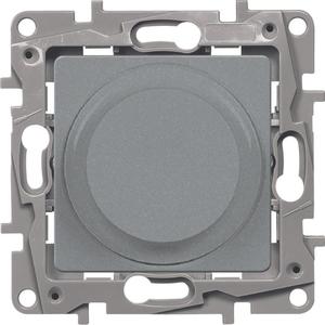 Фото Legrand Etika 672419 Светорегулятор роторный (300 Вт, под рамку, скрытая установка, алюминий)