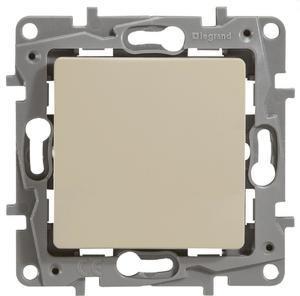 Фото Legrand Etika 672311 Переключатель одноклавишный (10 А, безвинт. зажимы, под рамку, скрытая установка, слоновая кость)