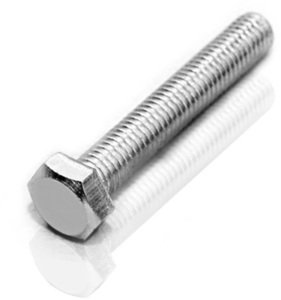 Фото Болт DIN933 M8x40 Zn (шестигранная головка, полная резьба, 25 шт.)