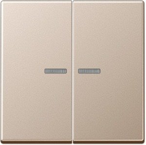 Фото Jung A500 A595KO5CH Клавиша двойная (линза, шампань)