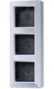 Фото Jung A500 AS583AAL Коробка тройная для наружного монтажа (алюминий)