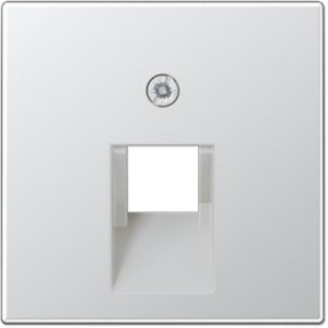 Фото Jung A500 A569-1PLUAAL Крышка розетки телефонной/компьютерной (RJ11/RJ45, алюминий)