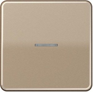 Фото Jung CD500 CD590KO5GB Клавиша одиночная c линзой (бронзовая)