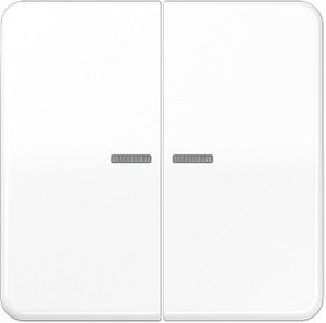 Фото Jung CD500 CD595KO5WW Клавиша двойная с линзой (белая)
