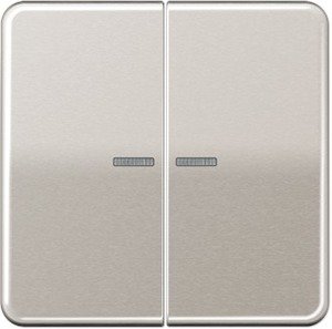 Фото Jung CD500 CD595KO5PT Клавиша двойная с линзой (платина)