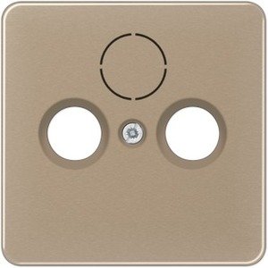 Фото Jung CD500 CD561SATGB Крышка розетки телевизионной (TV+Radio+(SAT), бронзовая)