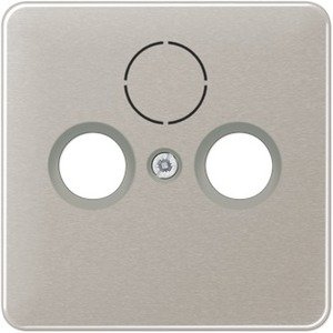Фото Jung CD500 CD561SATPT Крышка розетки телевизионной (TV+Radio+(SAT), платина)