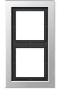 Фото Jung LS-design ALD2982 Рамка 2-постовая (универсальная, алюминий)