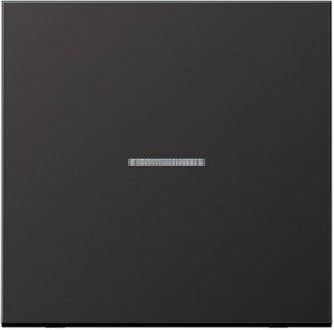 Фото Jung LS metal AL2990KO5D Клавиша одиночная с линзой (dark)