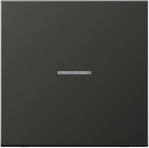 Фото Jung LS metal AL2990KO5AN Клавиша одиночная с линзой (антрацит)