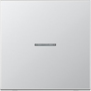 Фото Jung LS metal AL2990KO5 Клавиша одиночная с линзой (алюминий)