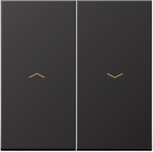 Фото Jung LS metal AL2995PD Клавиша двойная для жалюзи (dark)