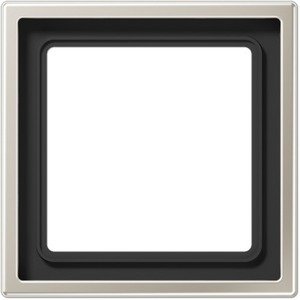 Фото Jung LS metal ES2981 Рамка 1-постовая (универсальная, сталь)