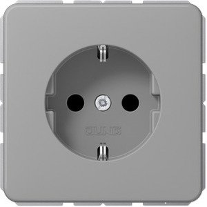Фото Jung CD500 CD520GR Розетка с заземляющим контактом (16 А, под рамку, скрытая установка, серая)