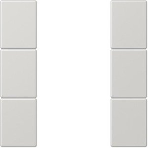 Фото Jung LS LS503TSALG Комплект клавиш 3 группы для кнопочного модуля (светло-серый)
