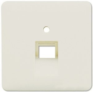 Фото Jung CD500 569-1UA Крышка розетки телефонной/компьютерной (RJ11/RJ45, слоновая кость)
