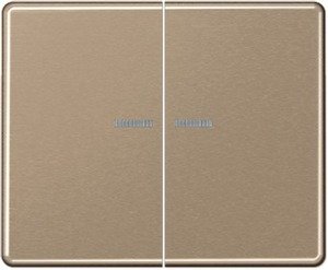 Фото Jung SL500 SL595KO5GB Клавиша двойная с подсветкой (золотая бронза)