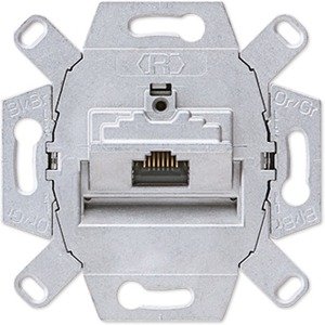 Фото Jung UAE8UPOK6E Розетка компьютерная (RJ45, cat.6, механизм, скрытая установка)