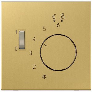 Фото Jung MEFTR231PLC Крышка для терморегулятора (латунь)