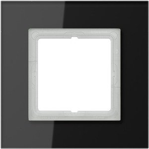 Фото Jung LS plus LSP981GLSW Рамка 1-постовая (универсальная, стекло, черная)