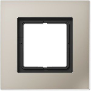 Фото Jung LS plus LSP981ES Рамка 1-постовая (универсальная, сталь)