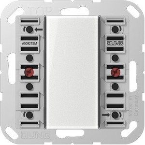 Фото Jung A500 A5092TSM Модуль кнопочный KNX 2 группы "универсальный" (скрытая установка, механизм)