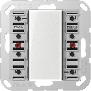 Фото Jung A500 A5094TSM Модуль кнопочный KNX 4 группы "универсальный" (скрытая установка, механизм)