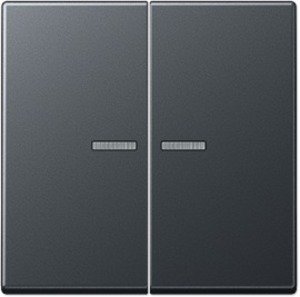Фото Jung A500 A595BFKO5ANM Клавиша двойная (линза, матовый антрацит)