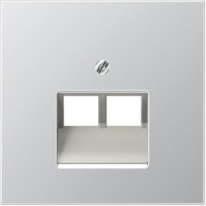 Фото Jung LS metal AL2969-2UA Крышка розетки телефонной/компьютерной (2xRJ11/RJ45, алюминий)