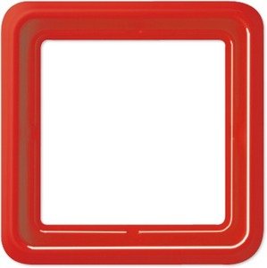 Фото Jung CD500 CD581GLRT Рамка 1-постовая (универсальная, красная)