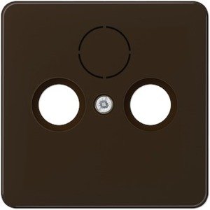 Фото Jung CD500 CD561SATBR Крышка розетки телевизионной (TV+Radio+(SAT), коричневая)