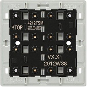 Фото Jung 4212TSM Модуль кнопочный KNX 1 группа (24 В, 20 мА, скрытая установка, механизм)