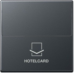 Фото Jung A590CARDANM Накладка карточного выключателя (матовый антрацит)