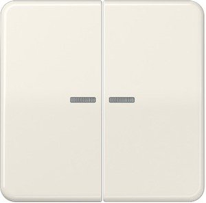 Фото Jung CD500 CD595KO5 Клавиша двойная с линзой (слоновая кость)