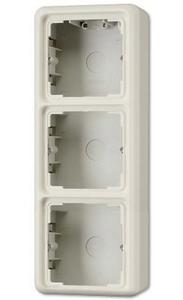 Фото Jung CD500 CD583AW Коробка тройная для наружного монтажа (слоновая кость)