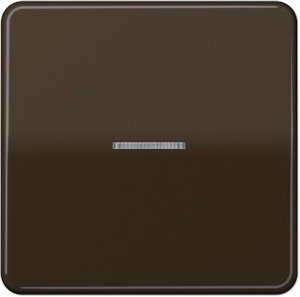 Фото Jung CD500 CD590KO5BR Клавиша одиночная c линзой (коричневая)